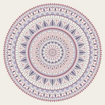 Mandala ornament. Arabic  ethnic  Pattern Stock Illustration