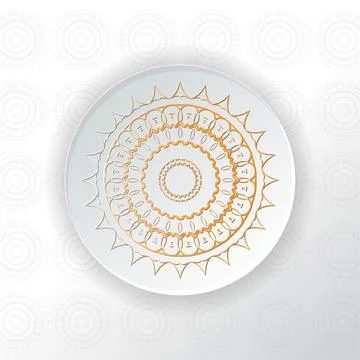 Mandala ornament creative design Stock Illustration