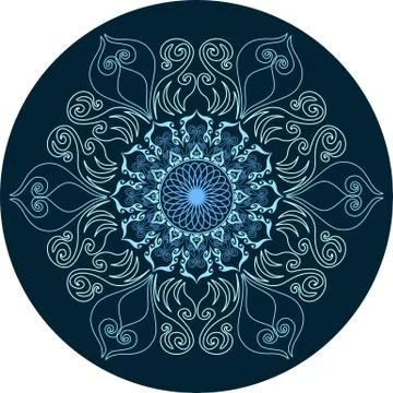 Mandala ornament design Stockillustratie
