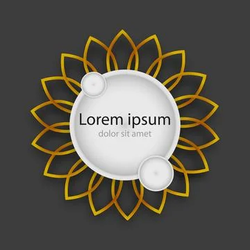 Mandala ornament design Stock Illustration