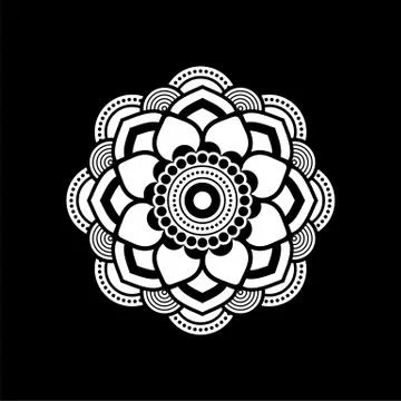 Mandala Ornament Design Vector Logo Template Illustration Design. Vector EPS  Stock Illustration