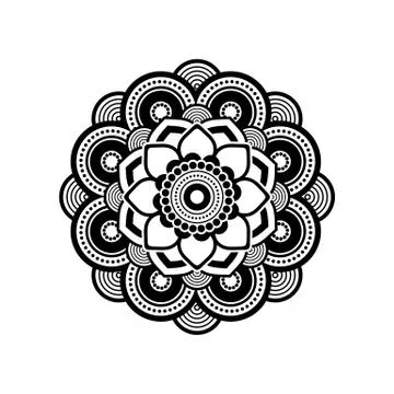 Mandala Ornament Design Vector Logo Template Illustration Design. Vector EPS  Stock Illustration