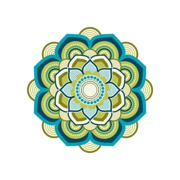 Mandala Ornament Design Vector Logo Template Illustration Design. Vector EPS  Stock Illustration
