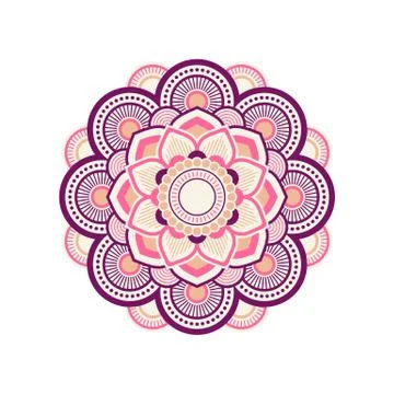 Mandala Ornament Design Vector Logo Template Illustration Design. Vector EPS  イラスト素材