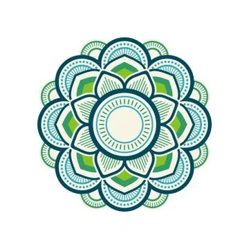 Mandala Ornament Design Vector Logo Template Illustration Design. Vector EPS  イラスト素材