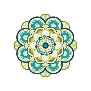 Mandala Ornament Design Vector Logo Template Illustration Design. Vector EPS  イラスト素材