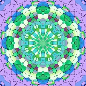 Mandala ornament generated texture Stock Illustration