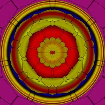 Mandala ornament generated texture Stock Illustration