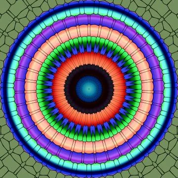 Mandala ornament generated texture Stock Illustration