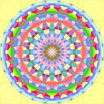 Mandala ornament generated texture Stock Illustration