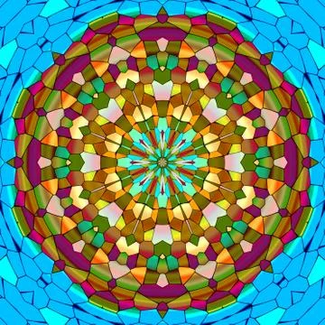 Mandala ornament generated texture Stock Illustration