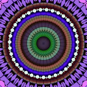 Mandala ornament generated texture Stock Illustration