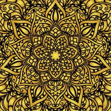 Mandala pattern background. Stock Illustration