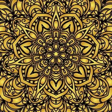 Mandala pattern background. Stock Illustration