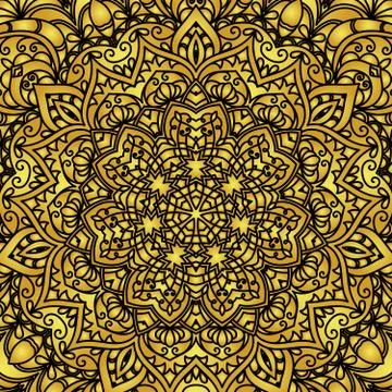 Mandala pattern background. Stock Illustration