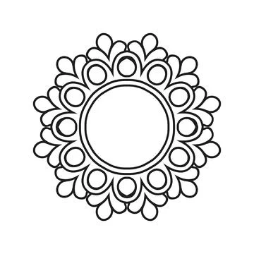 Mandala pattern design background vector illustration Illustrazione stock