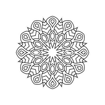 Mandala pattern design background vector illustration イラスト素材