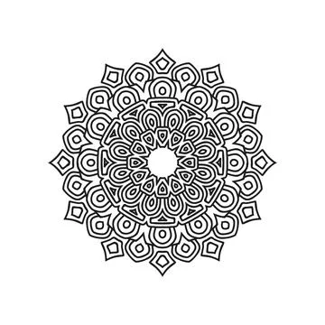 Mandala pattern design background vector illustration 스톡 일러스트