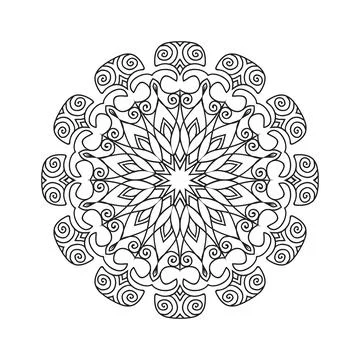 Mandala pattern design background vector illustration Stock Illustration