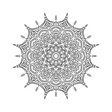 Mandala pattern design background vector illustration 스톡 일러스트