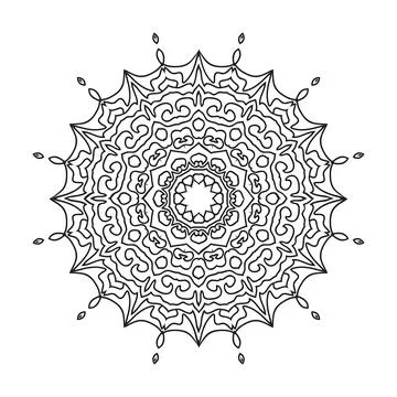 Mandala pattern design background vector illustration 스톡 일러스트