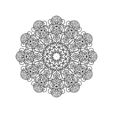 Mandala pattern design background vector illustration Stock Illustration