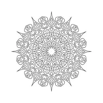Mandala pattern design background vector illustration Stock Illustration