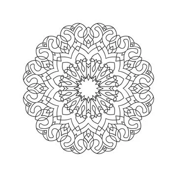 Mandala pattern design background vector illustration イラスト素材