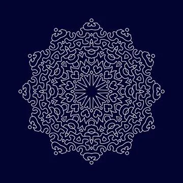 Mandala pattern design background vector illustration 스톡 일러스트