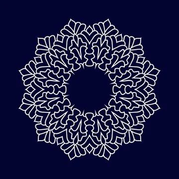 Mandala pattern design background vector illustration Illustrazione stock