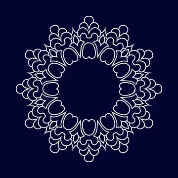 Mandala pattern design background vector illustration 스톡 일러스트