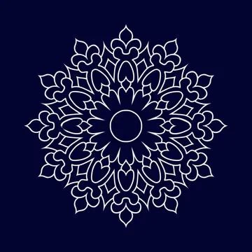 Mandala pattern design background vector illustration Illustrazione stock