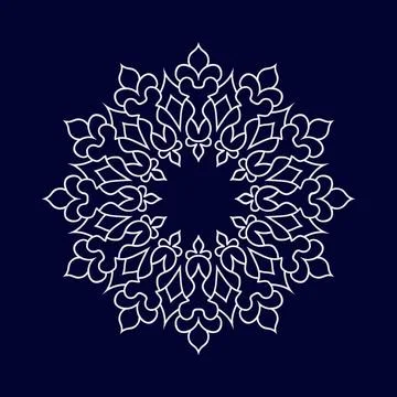 Mandala pattern design background vector illustration Illustrazione stock