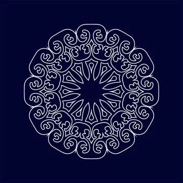 Mandala pattern design background vector illustration Stock Illustration