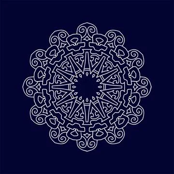 Mandala pattern design background vector illustration Stock Illustration