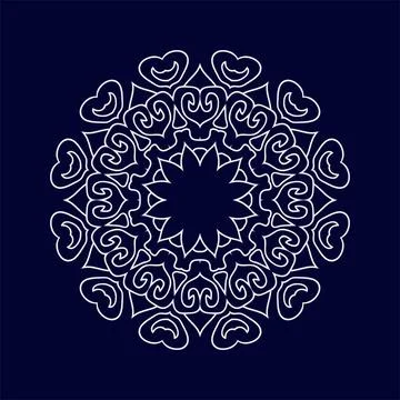 Mandala pattern design background vector illustration イラスト素材