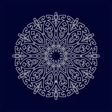 Mandala pattern design background vector illustration Illustrazione stock