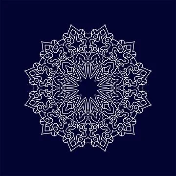 Mandala pattern design background vector illustration Stock Illustration