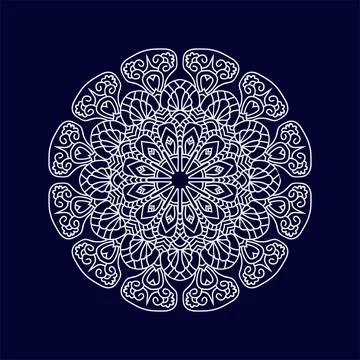Mandala pattern design background vector illustration Stock Illustration