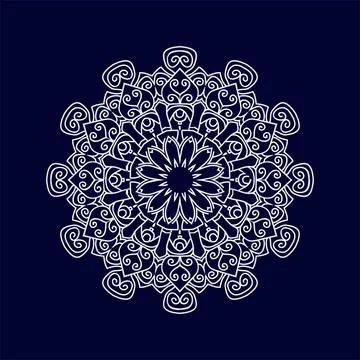 Mandala pattern design background vector illustration Illustrazione stock