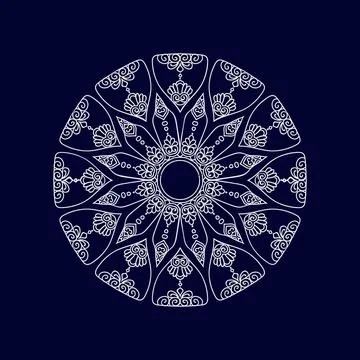 Mandala pattern design background vector illustration Stock Illustration