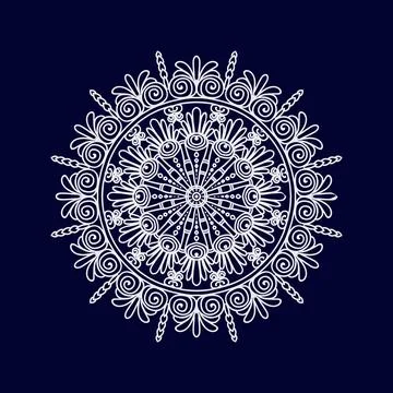 Mandala pattern design background vector illustration Stock Illustration