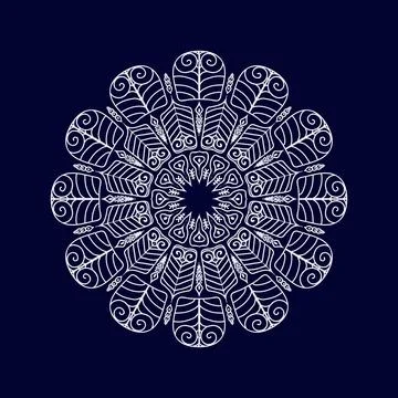 Mandala pattern design background vector illustration Illustrazione stock