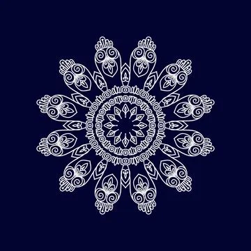 Mandala pattern design background vector illustration Stock Illustration