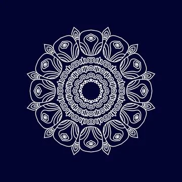 Mandala pattern design background vector illustration Stock Illustration