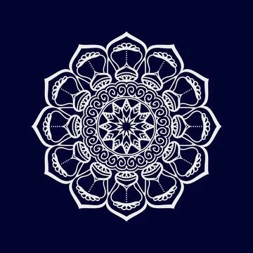 Mandala pattern design background vector illustration 스톡 일러스트