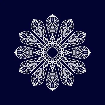 Mandala pattern design background vector illustration Illustrazione stock