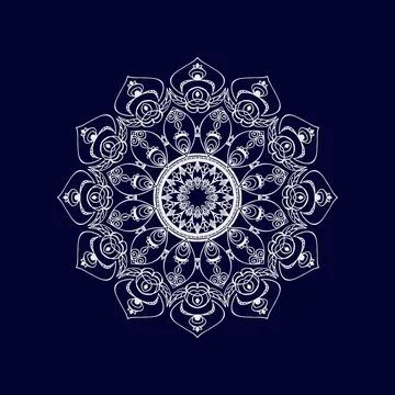 Mandala pattern design background vector illustration Illustrazione stock