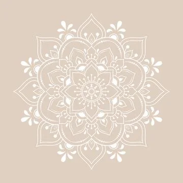 Mandala pattern design with hand drawn, Vector mandala Oriental pattern, Uniq 스톡 일러스트