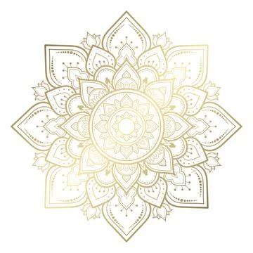Mandala pattern design with hand drawn, Vector mandala Oriental pattern, Uniq Illustrazione stock